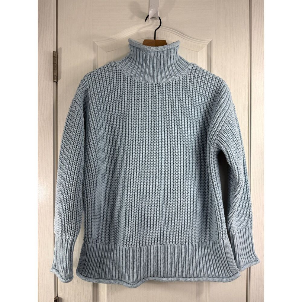 Haven Well Within Women's Light Blue Roll Neck Sweater Size L Large